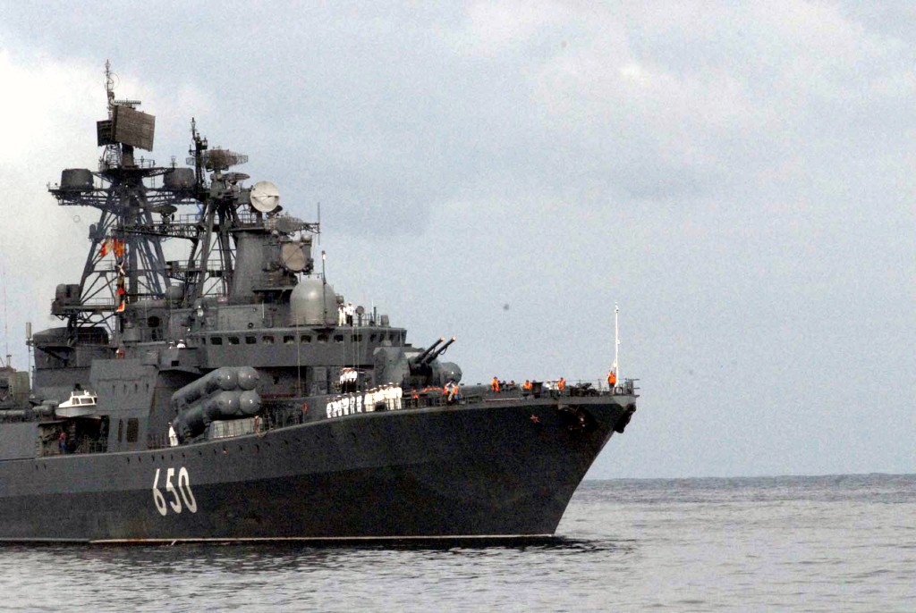 俄羅斯太平洋艦艇在日本海及鄂霍次克海峽的演練為期2周。 資料圖片