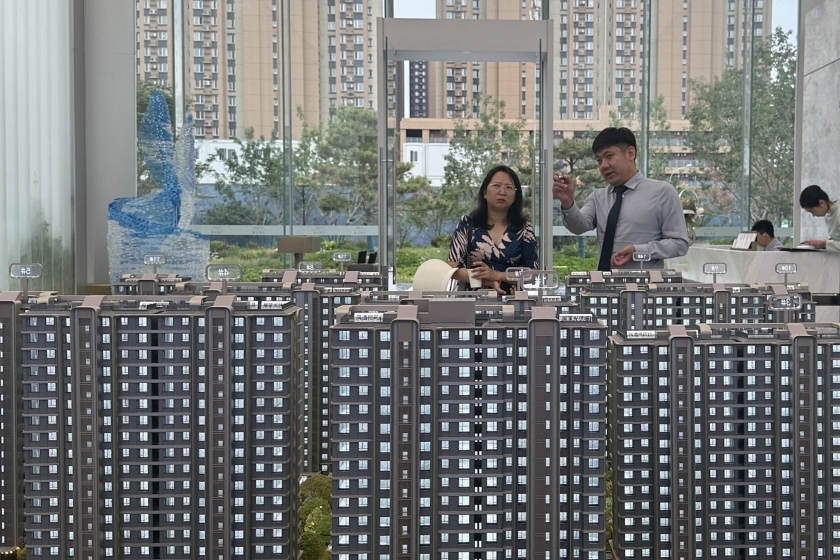 北京放寬限購政策救樓市。中新社 北京放寬限購政策救樓市。中新社