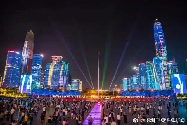 深圳福田市中心將於中秋國慶期間舉行特別燈光秀。
