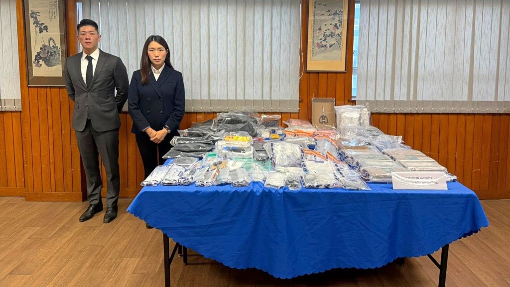  油尖警區搗破毒品分銷中心拘4男。