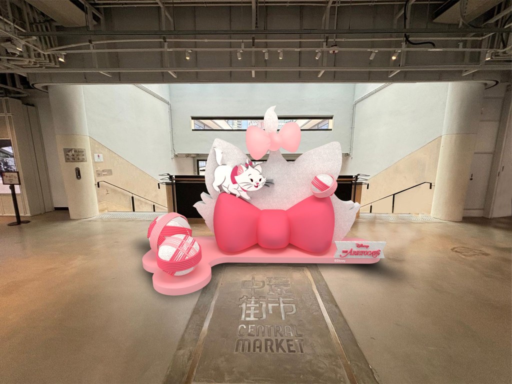 迪士尼經典動畫中的人氣貓狗系列經典角色在中環街巿亮相。