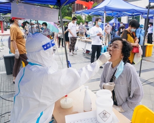 內地增94宗新冠感染，以揚州數字佔最多。新華社圖片