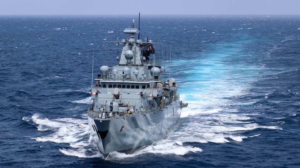 護衞艦巴伐利亞號預計幾日後抵達新加坡。資料圖片