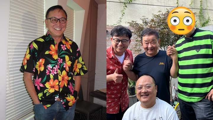 73歲曹查理疑戴假髮髮片，不過仍掩不住老態。
