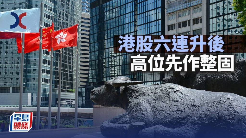 港股六連升後 高位先作整固｜古天后