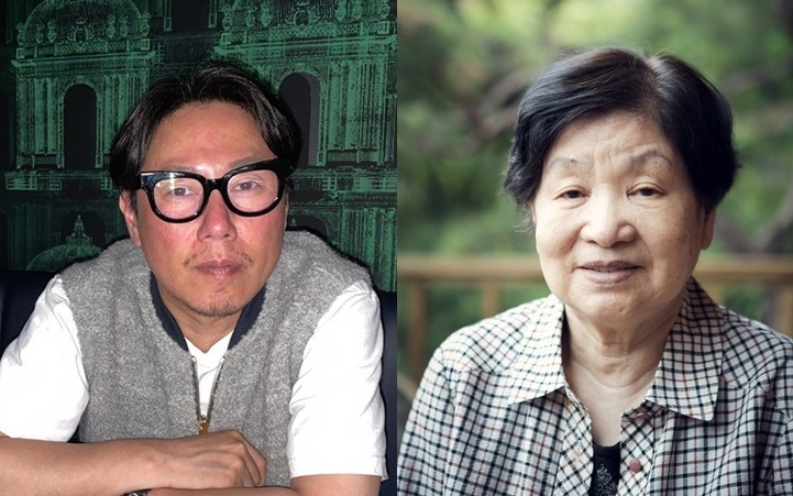 尹鍾信貼上媽媽遺照悼念。