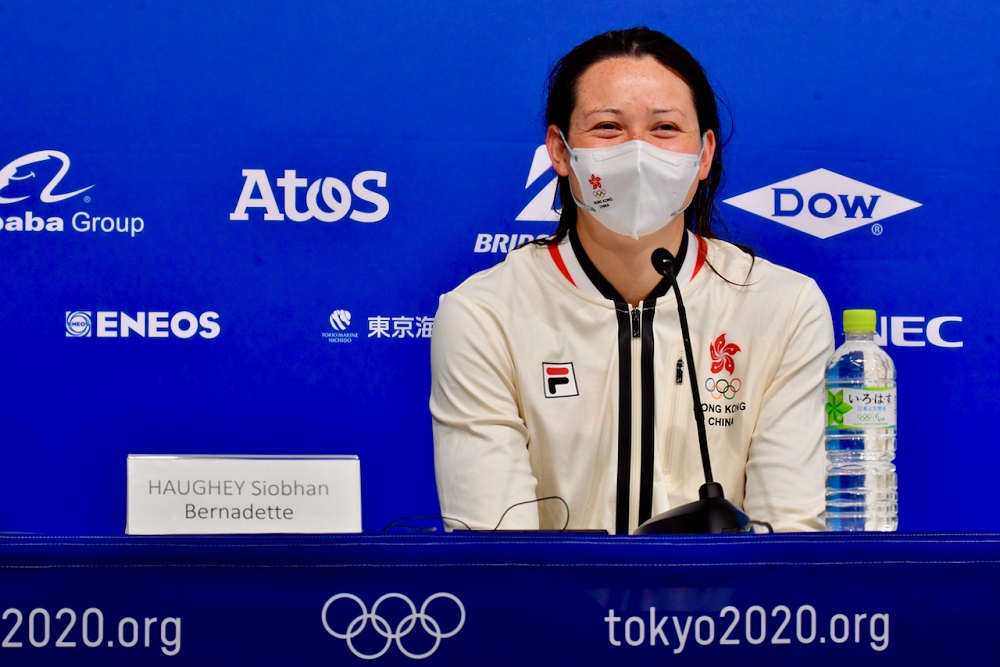 何詩蓓在女子100米自由泳中再奪銀。資料圖片
