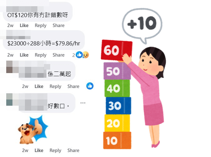 网民计出这份工的大概时薪为$79.86。fb「香港司机招聘群」截图