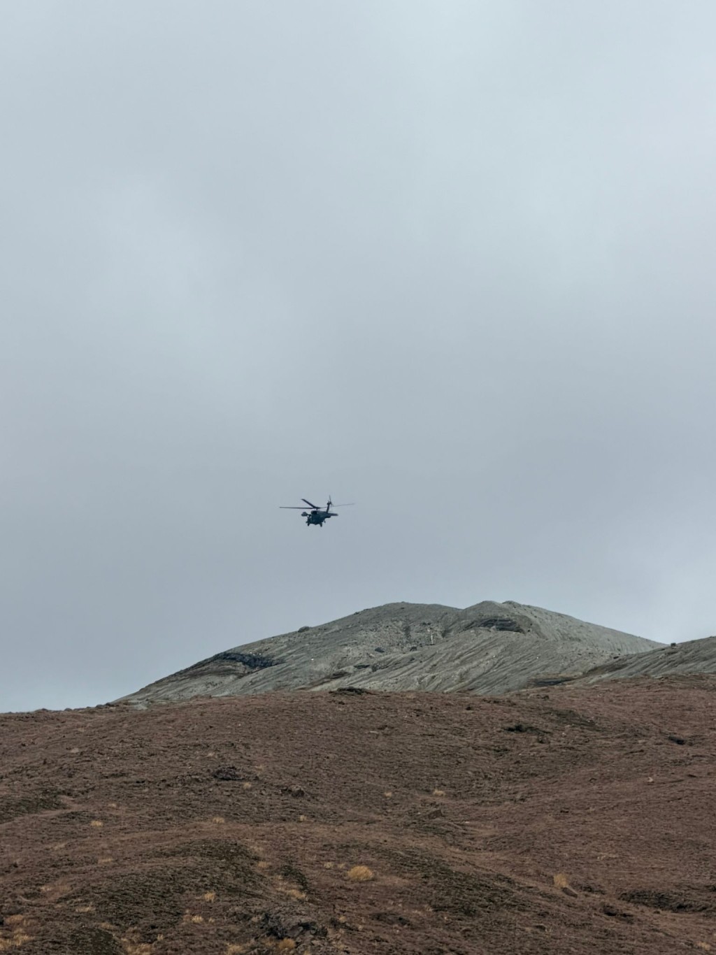 日本自衞隊飛機參與搜索。讀者提供照片 日本自衞隊飛機參與搜索。讀者提供照片
