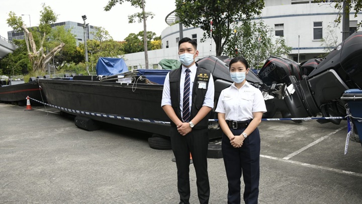 警方水警總區在近期的「雷霆2022」行動中拘捕6人,涉嫌走私活動。