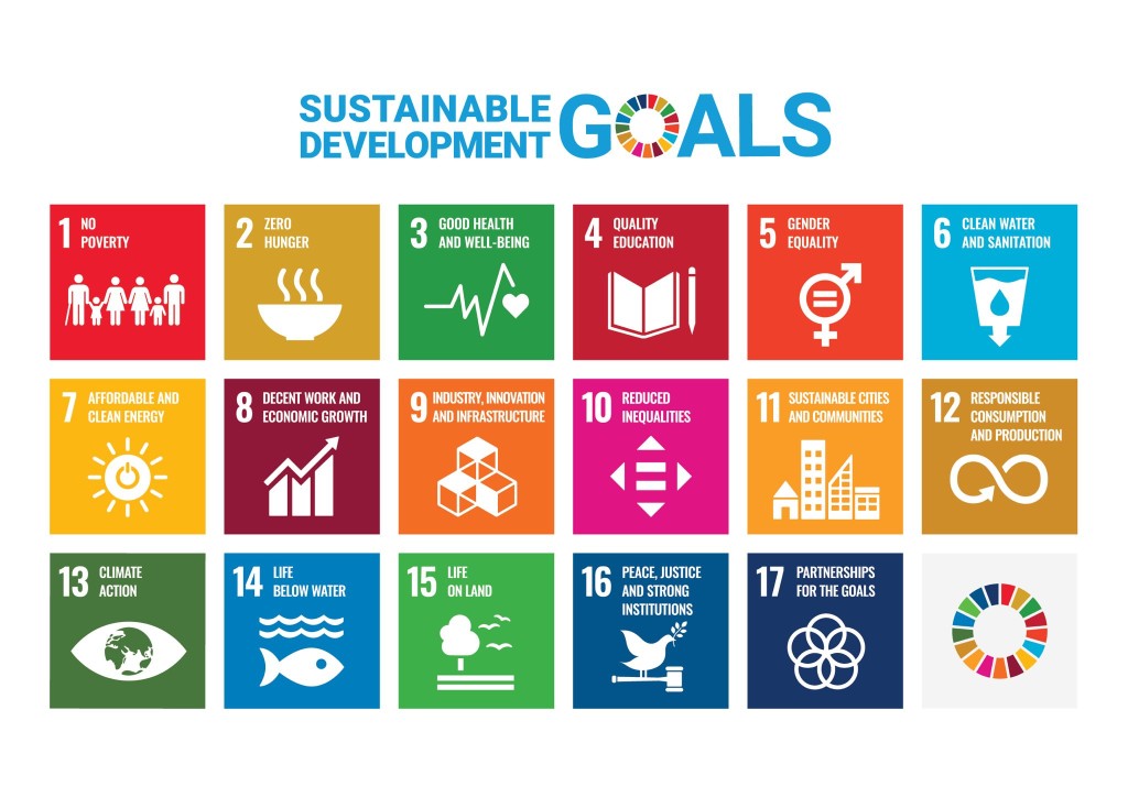 「可持續發展目標」（The Sustainable Development Goals,SDGs）於2012年里約熱內盧的「聯合國可持續發展大會」制定，包括了17個全球性目標，依據《2030年可持續發展議程》，應對社會、經濟和環境挑戰。