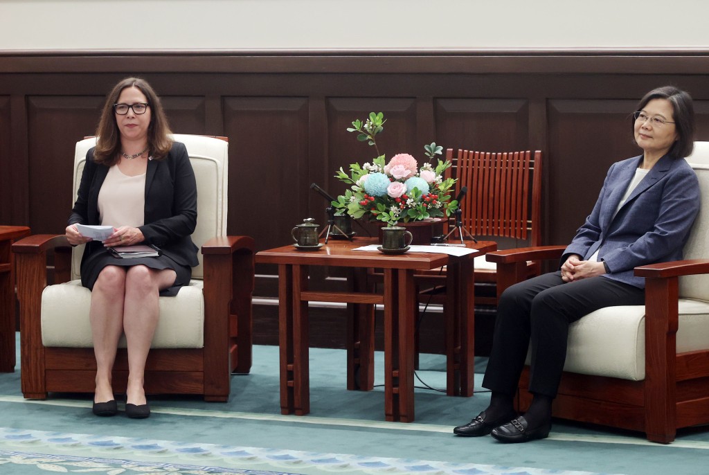 AIT主席羅森柏格4月首訪台灣，曾拜會蔡英文。中央社資料圖