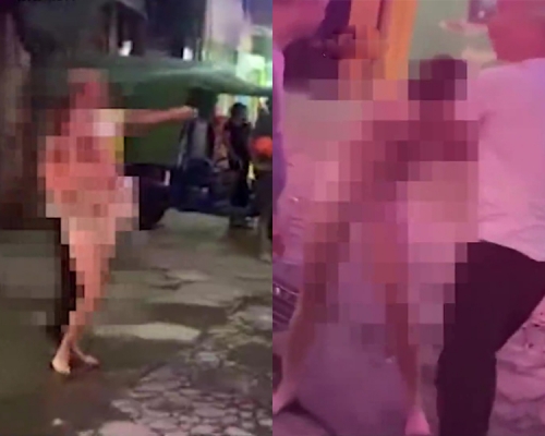 為了20元車資,爆發肢體衝突,女子衣服在過程中脫落。(網圖)
