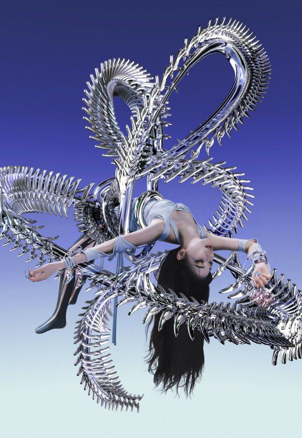 Karina在宣傳片出現的畫面,被指抄空山基作品。