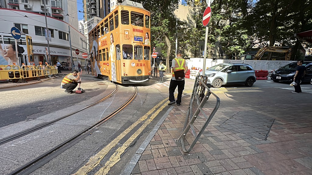 現場已恢復正常。劉漢權攝 現場已恢復正常。劉漢權攝