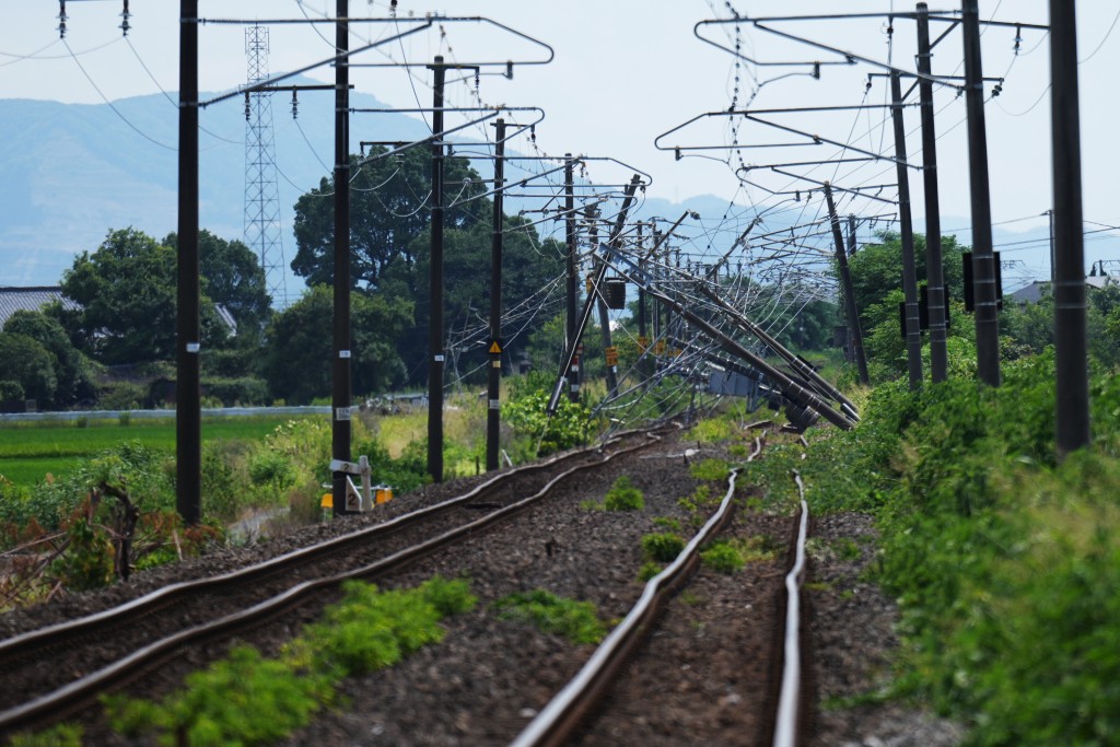 專家指，熊本地震後當區有機會再發生7.3級地震。美聯社