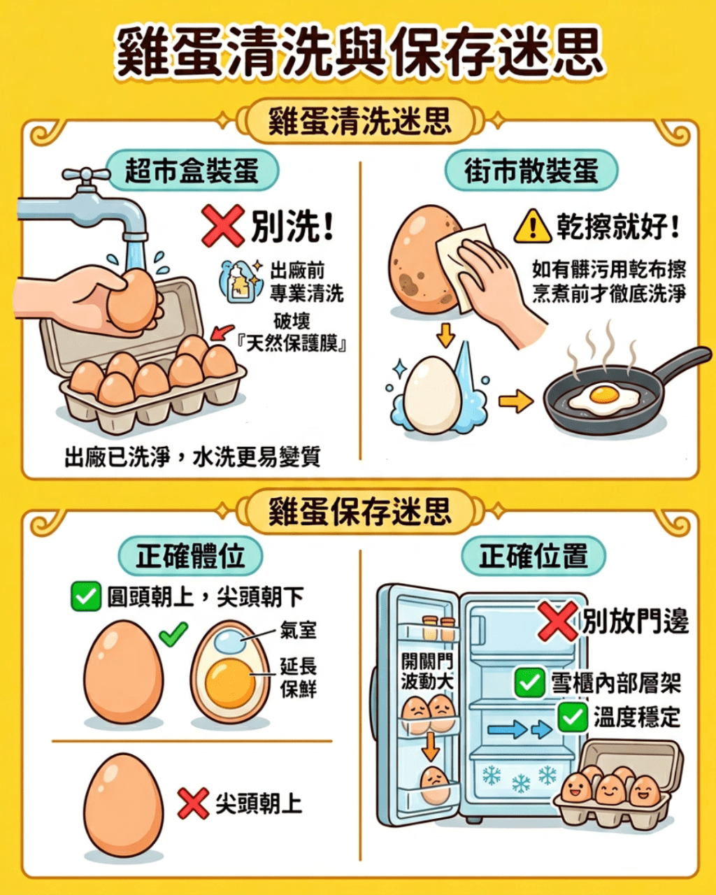 營養師拆解雞蛋清洗/保存迷思