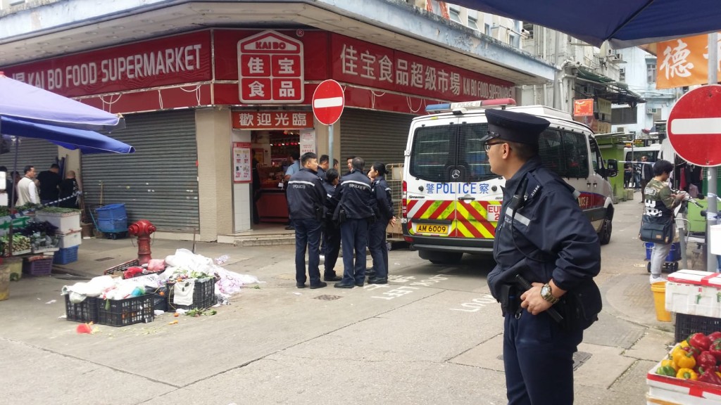 警方到場調查。