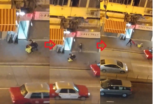 私家車司機涉嫌毆打的士司機。