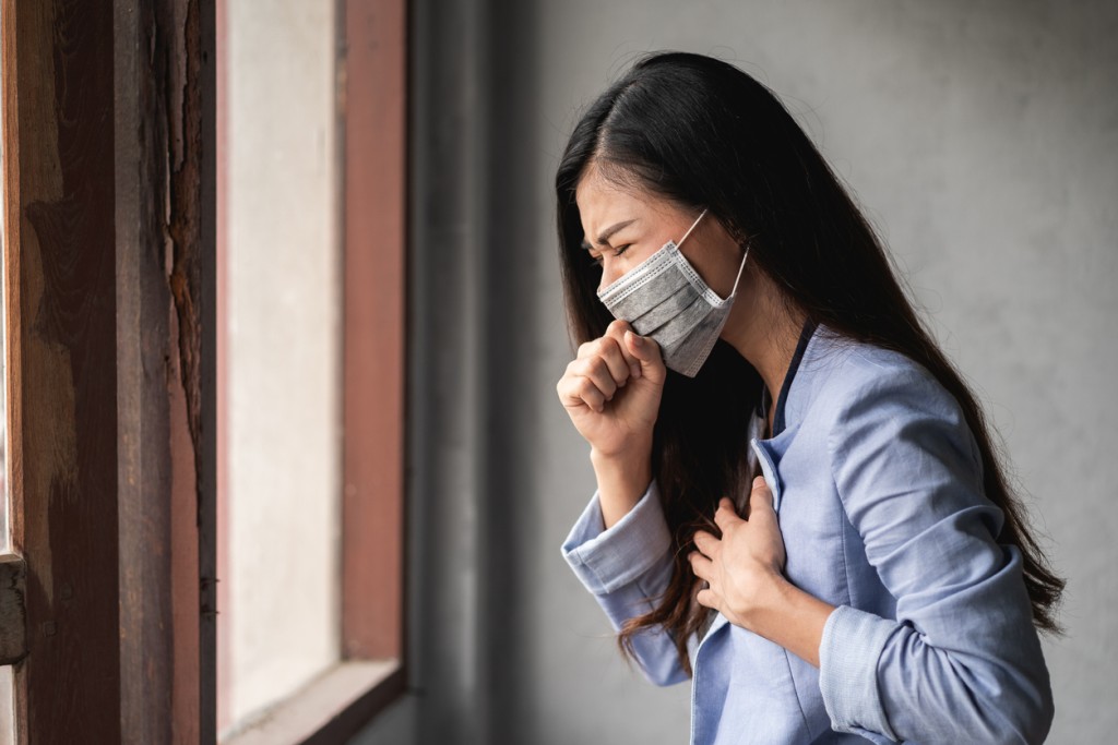 感染类鼻疽的病徵包括咳嗽。资料图片