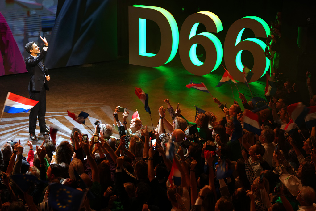 耶滕參加拉票大會。美聯社