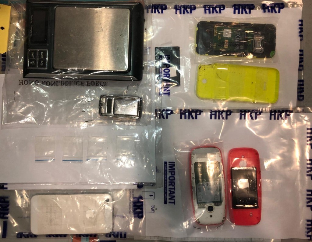 行動中檢獲的證物。