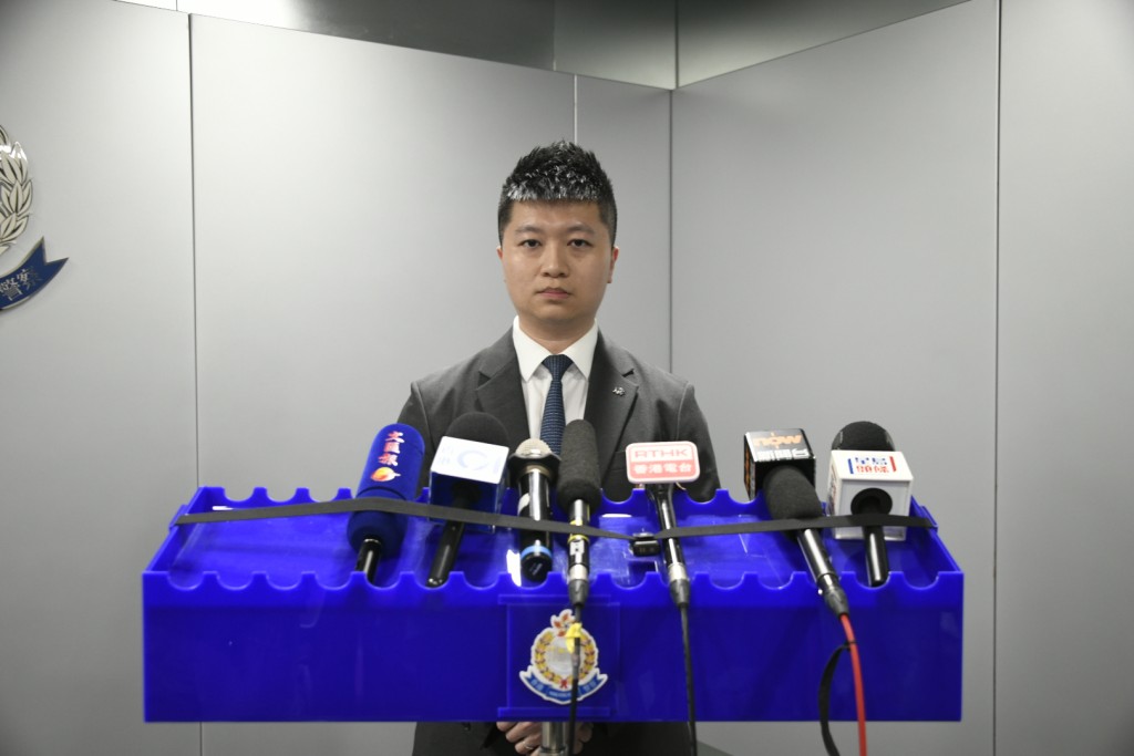 毒品調查科行動組高級督察鄧駿穎。 毒品調查科行動組高級督察鄧駿穎。