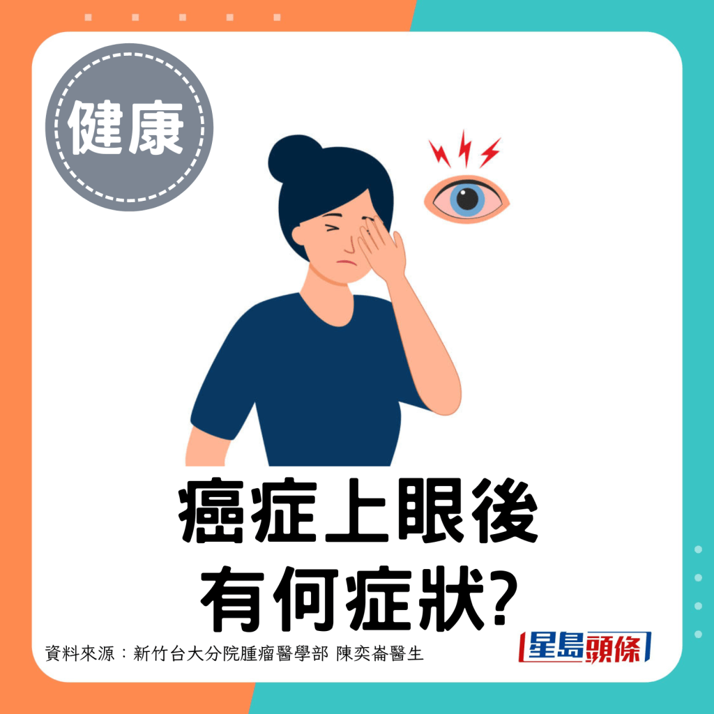 癌症「上眼」後，眼睛有何症狀？