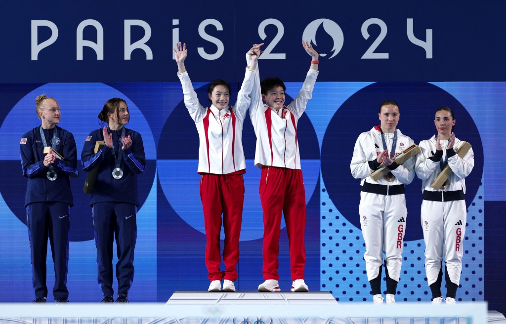 陳藝文/昌雅妮奪跳水女子雙人3米板金牌。Reuters