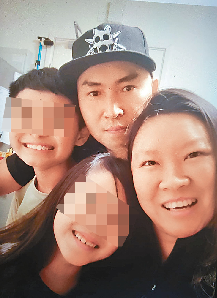 ■輕型貨車司機遺下妻子及年幼子女。 ■輕型貨車司機遺下妻子及年幼子女。