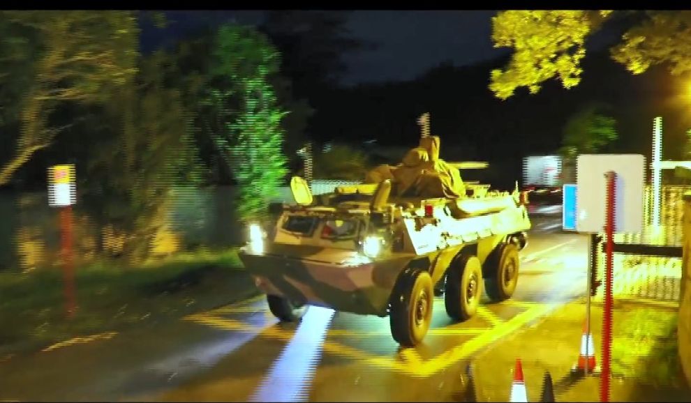 解放軍駐港部隊影片截圖