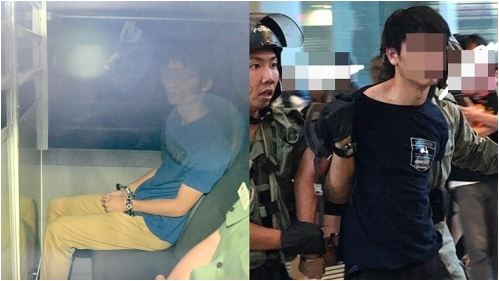 被告許添力涉於觀塘站割警員頸。 資料圖片