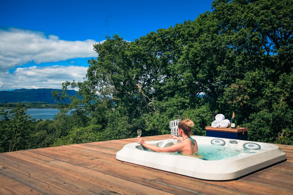 Isle of Eriska Hotel and Spa設有型格的露天浴池。