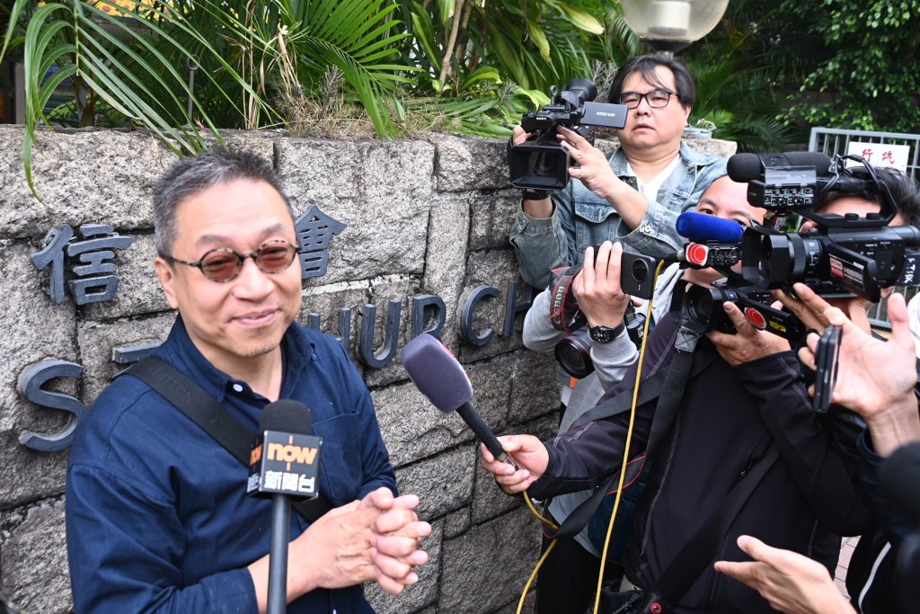 潘焯鴻協助調查後受訪。