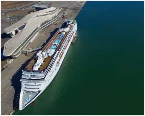 中國郵輪將不停靠南韓港口。新華社圖片