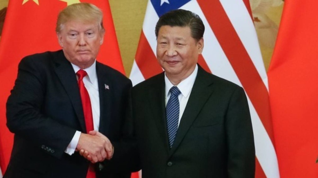 特朗普指習近平非常強硬，認為中美要達成協議非常困難。法新社