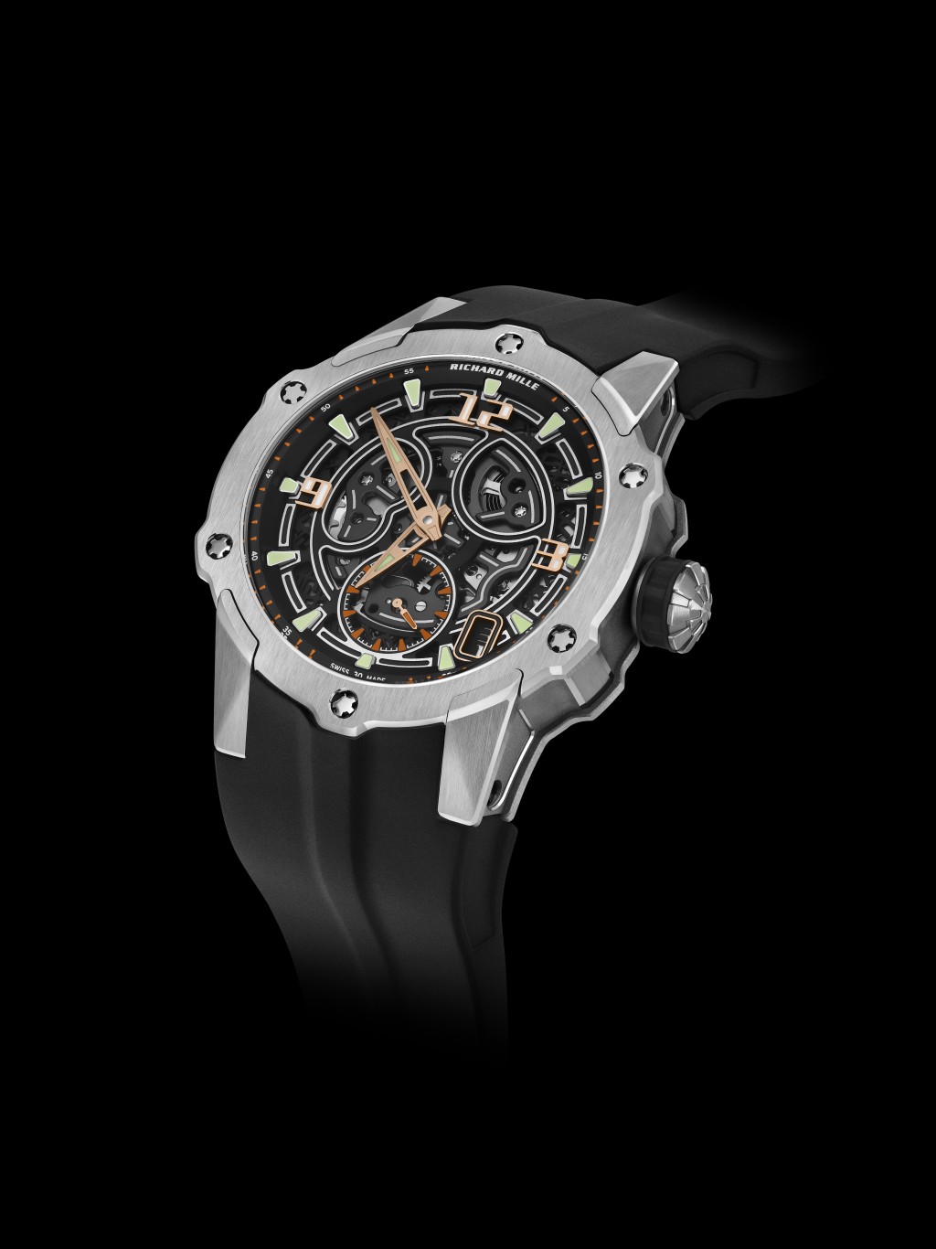 Richard Mille RM 33-03 Automatic，錶殼： 41.7mm全鈦金屬/ 機芯：RMXP3自動/ 售價： 約$1,141,000（鈦金屬）。