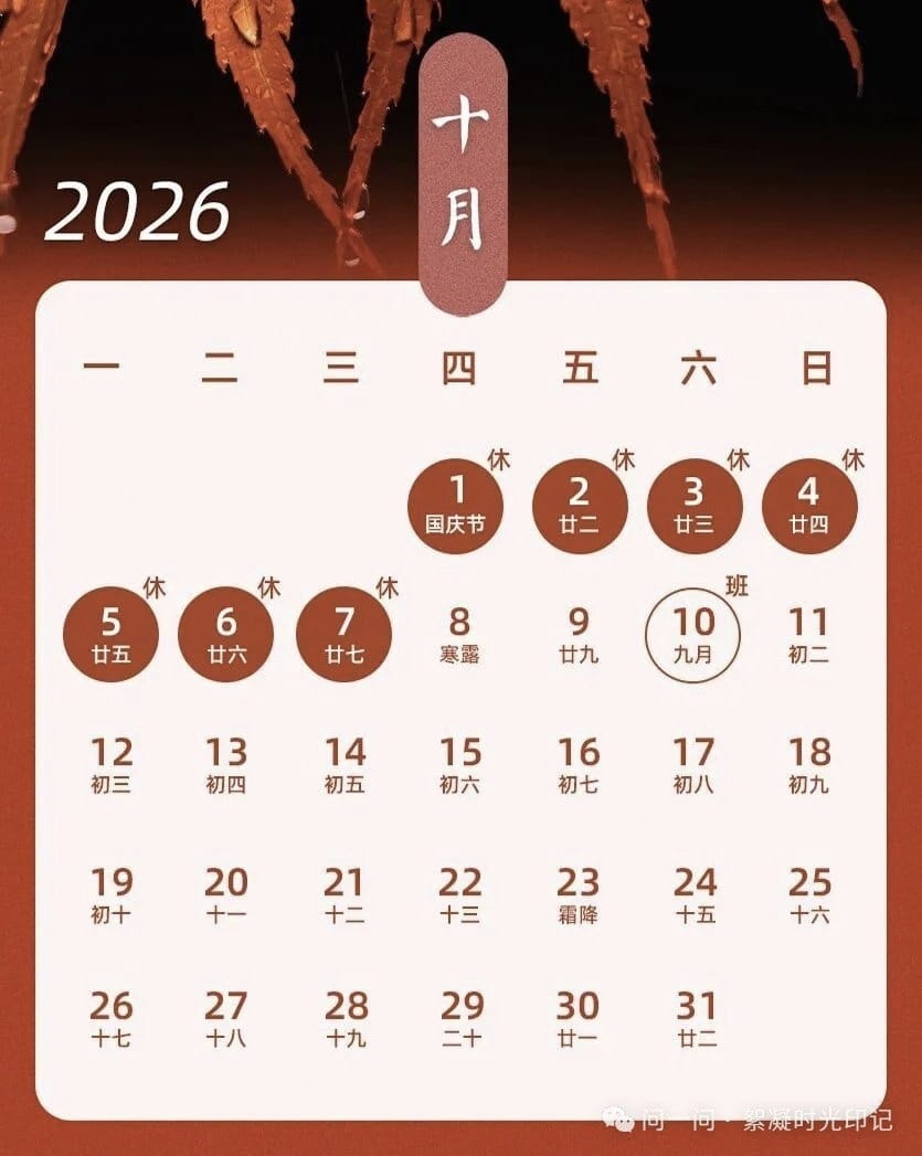今年内地迎来“上5休1、上5休3、上3休7、上3休1”的放假调休模式。观察者网