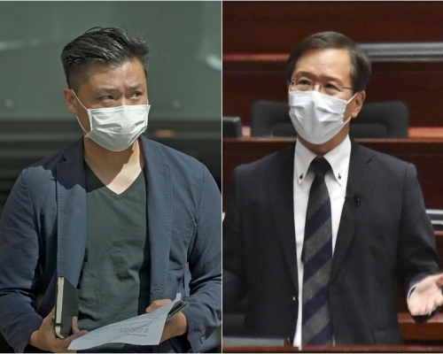 民建聯立法會議員鄭泳舜（左）及公民黨立法會議員郭家麒（右）。資料圖片