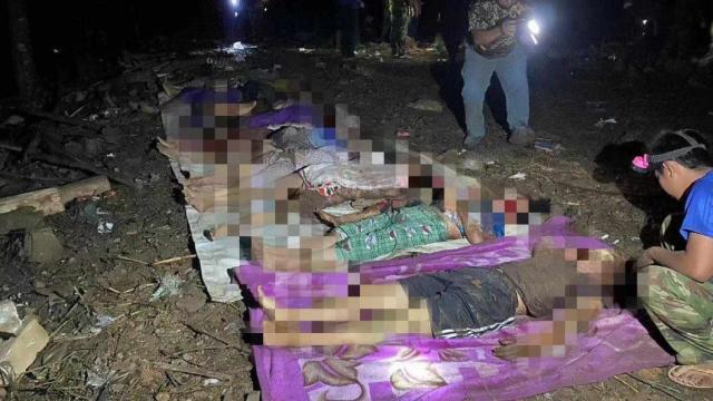 緬北克欽邦難民營遭到空襲,至少29人死亡,56人受傷。網上圖片