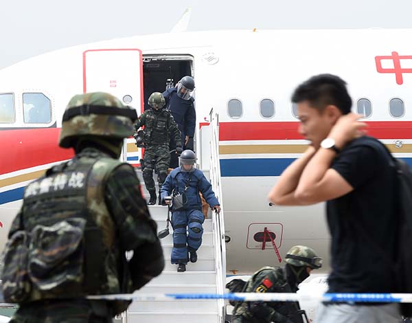 中国民航2505号班机劫机事件后，中国不断提升反劫机能力。新华社