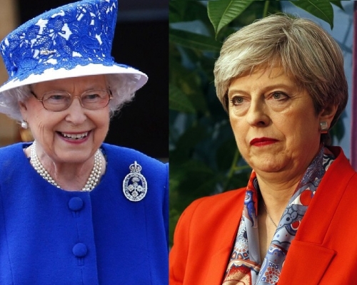 文翠珊當地時間中午12時半，覲見英女皇。