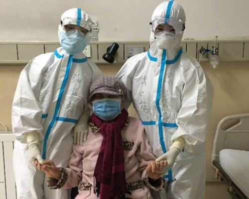 66歲女患者康復出院。網圖