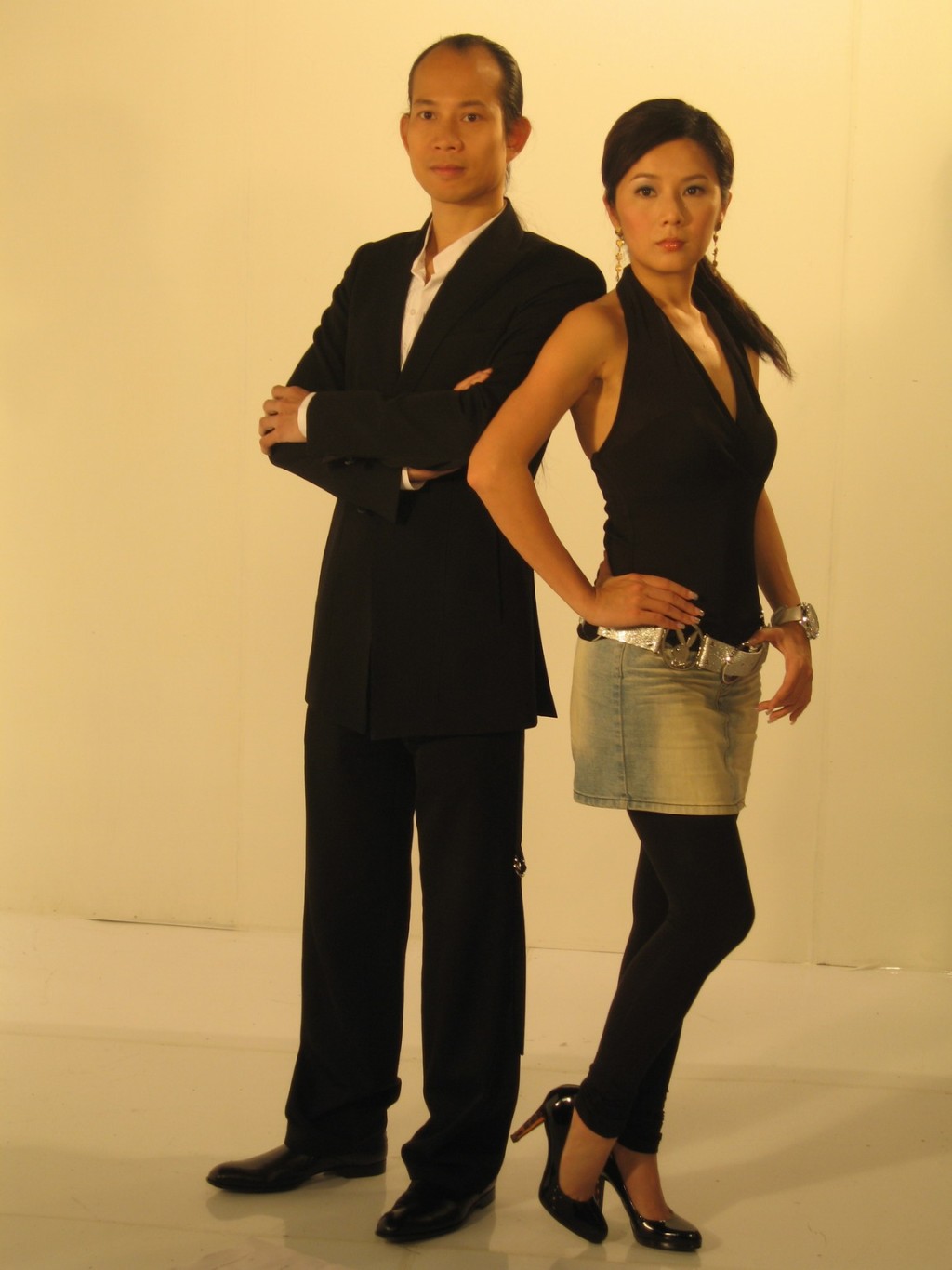 2007年蘇民峰(左)、吳文忻(右)為有線主持新一輯《「峰」生水起精讀班》。