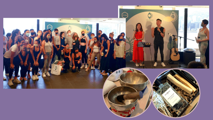 今天品牌特別在尖沙嘴半島酒店辦公大樓的PURE瑜伽中心舉行開幕慶祝活動。 今天品牌特別在尖沙嘴半島酒店辦公大樓的PURE瑜伽中心舉行開幕慶祝活動。