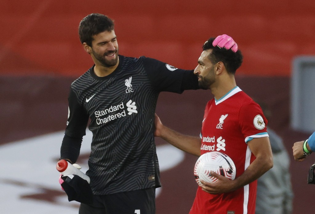 艾利臣比加表示利物浦隊內氣氛無變。路透社