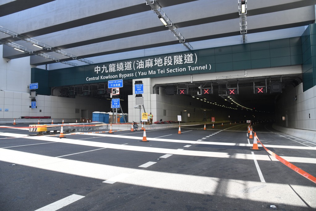 中九龙绕道（油麻地段）即将通车。何健勇摄