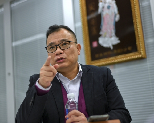 警察員佐級協會主席林志偉獲頒「香港警察榮譽獎章」。