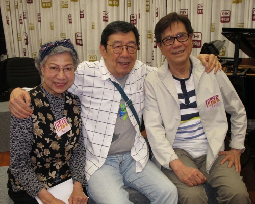 羅蘭、修哥、何守信出席廣播劇圍讀。