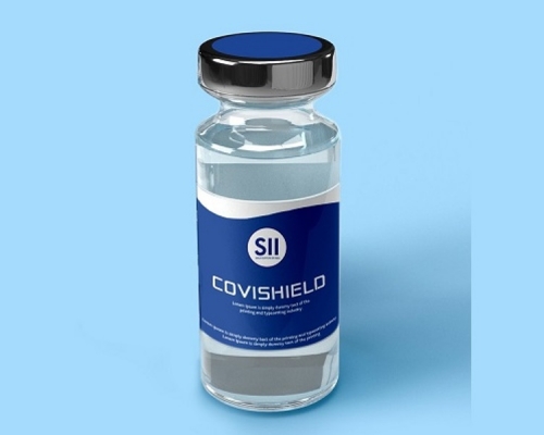 Covishield疫苗。網圖